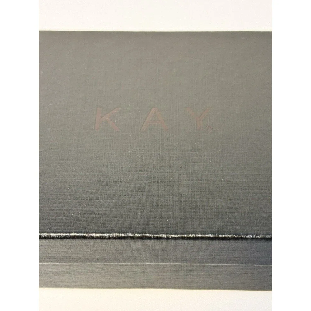 Kay Jewelers Empty Black Velvet Pouch & Presentation Box